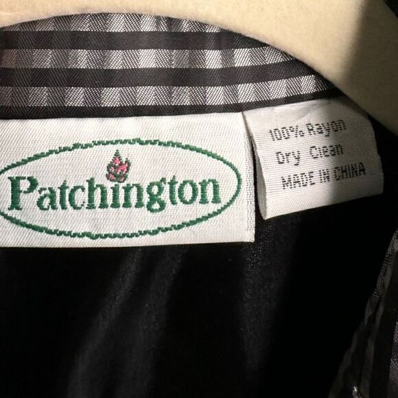 Patchington jacket check pattern black & white 100% rayon - Picture 7 of 7